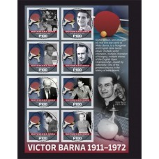Stamps Sports Table Tennis Set 1 sheets
