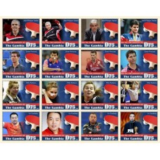 Stamps Table tennis  Set 16 stamps