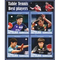 Stamps Sports  Table Tennis Best Players Set 8 sheets