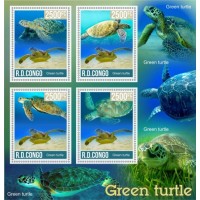 Stamps Fauna Sea Turtles Set 2 sheets