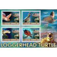 Stamps Fauna Sea Turtles Set 2 sheets