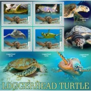 Stamps Fauna Sea Turtles Set 2 sheets