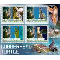 Stamps Fauna Sea Turtles Set 8 sheets