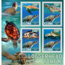 Stamps Fauna Sea Turtles Set 2 sheets