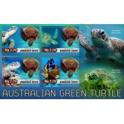 Stamps Fauna Sea Turtles Set 2 sheets