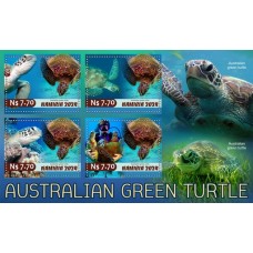 Stamps Fauna Sea Turtles Set 2 sheets