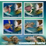 Stamps Fauna Sea Turtles Set 2 sheets