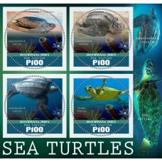 Stamps Fauna Sea Turtles Set 8 sheets