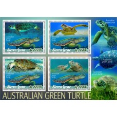 Stamps Fauna Sea Turtles Set 2 sheets