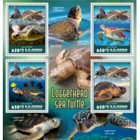 Stamps Fauna Sea Turtles Set 8 sheets