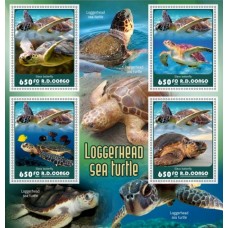 Stamps Fauna Sea Turtles Set 8 sheets