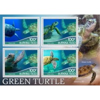 Stamps Fauna Sea Turtles Set 2 sheets