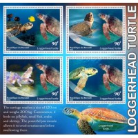 Stamps Fauna Sea Turtles Set 2 sheets