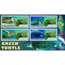 Stamps Fauna Sea Turtles Set 2 sheets