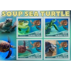 Stamps Fauna Sea Turtles Set 8 sheets