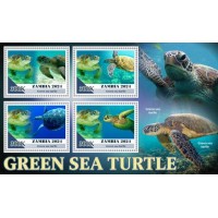 Stamps Fauna Sea Turtles Set 8 sheets