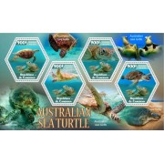 Stamps Fauna Sea Turtles Set 2 sheets