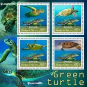 Stamps Fauna Sea Turtles Set 2 sheets