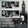 Stamps Sir Winston Churchill Set 2 sheets