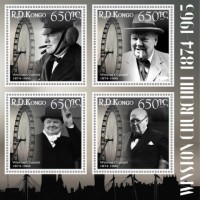 Stamps Sir Winston Churchill Set 2 sheets