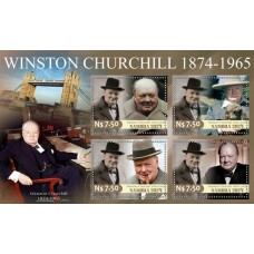 Stamps Sir Winston Churchill Set 2 sheets