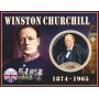 Stamps Sir Winston Churchill Set 8 sheets