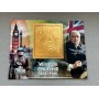 Stamps Sir Winston Churchill Foil. Bronze. Set 8 sheets