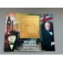 Stamps Sir Winston Churchill Foil. Bronze. Set 8 sheets