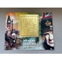 Stamps Sir Winston Churchill Foil. Gold. Set 8 sheets