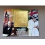 Stamps Sir Winston Churchill Foil. Gold. Set 8 sheets