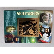 Stamps Christopher Columbus Foil. Bronze. Set 10 sheets