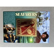 Stamps Christopher Columbus Foil. Gold. Set 10 sheets