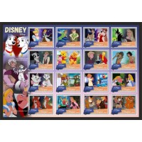 Stamps Cartoon Walt Disney Set 16 stamps Stamps Cartoon Walt Disney Set 16 stamps