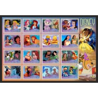 Stamps Cartoon Walt Disney Set 16 stamps Stamps Cartoon Walt Disney Set 16 stamps