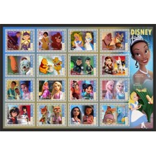 Stamps Cartoon Walt Disney Set 16 stamps