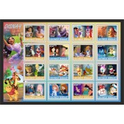 Stamps Cartoon Walt Disney Set 16 stamps