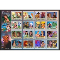 Stamps Cartoon Walt Disney Set 16 stamps Stamps Cartoon Walt Disney Set 16 stamps