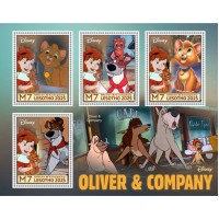 Stamps Cartoon Walt Disney Set 8 sheets