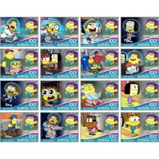 Stamps Cartoon Walt Disney Set 16 stamps