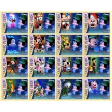 Stamps Cartoon Walt Disney Set 16 stamps