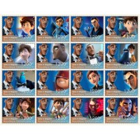 Stamps Cartoon Walt Disney Set 16 stamps