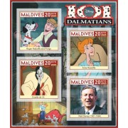 Stamps Cartoon Walt Disney Set 8 sheets