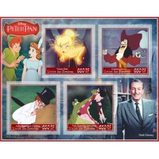 Stamps Cartoon Walt Disney Set 8 sheets