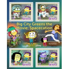 Stamps Cartoon Walt Disney Set 8 sheets