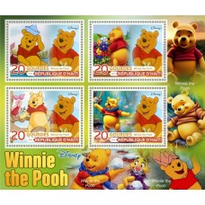 Stamps Cartoon Walt Disney Set 8 sheets