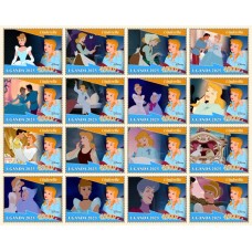 Stamps Cartoon Walt Disney Set 16 stamps