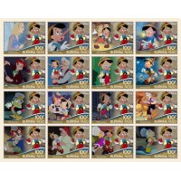 Stamps Cartoon Walt Disney Set 16 stamps