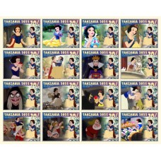 Stamps Cartoon Walt Disney Set 16 stamps