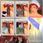 Stamps Cartoon Walt Disney Set 8 sheets