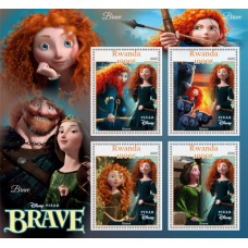 Stamps Cartoon Walt Disney Set 8 sheets